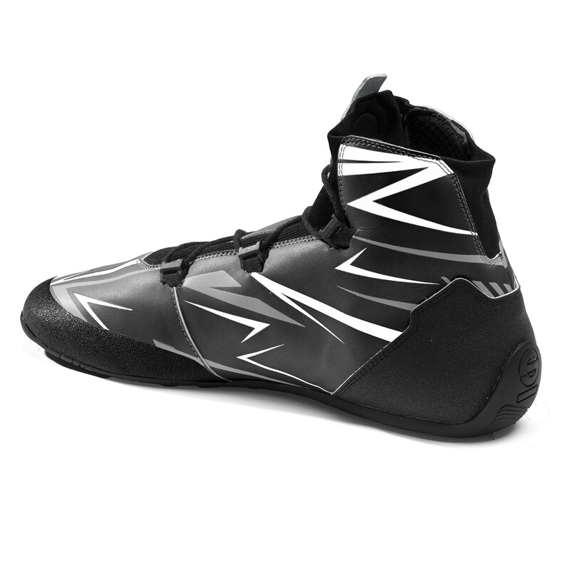 Bottines Karting Sparco K-Rapid Laces Noires & Blanches (FIA 8877-2022)