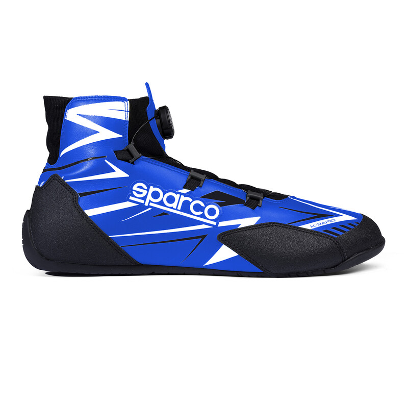 Bottines Karting Sparco K-Rapid Rotor Bleues & Blanches (FIA 8877-2022)