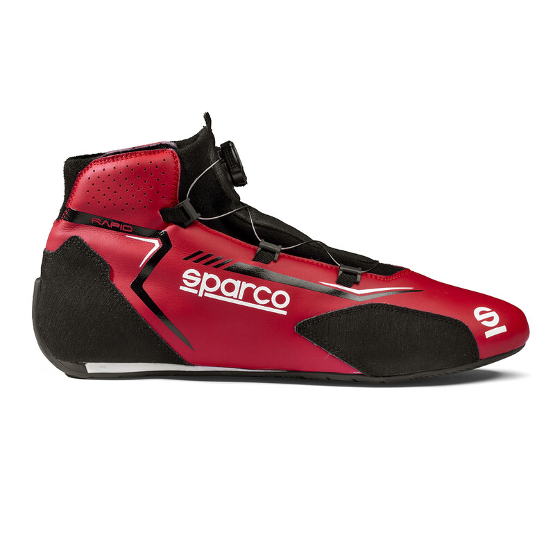 Bottines Sparco Rapid Rotor Rouges & Noires (FIA)