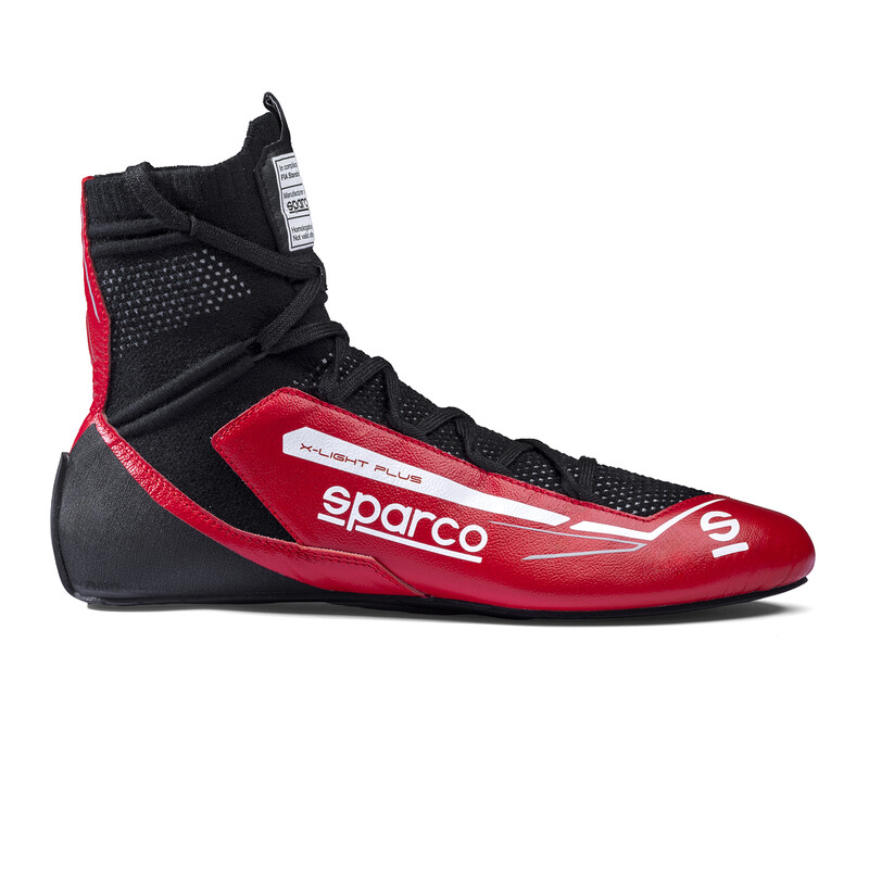 Bottines Sparco X-Light Plus Rouges & Noires (FIA)