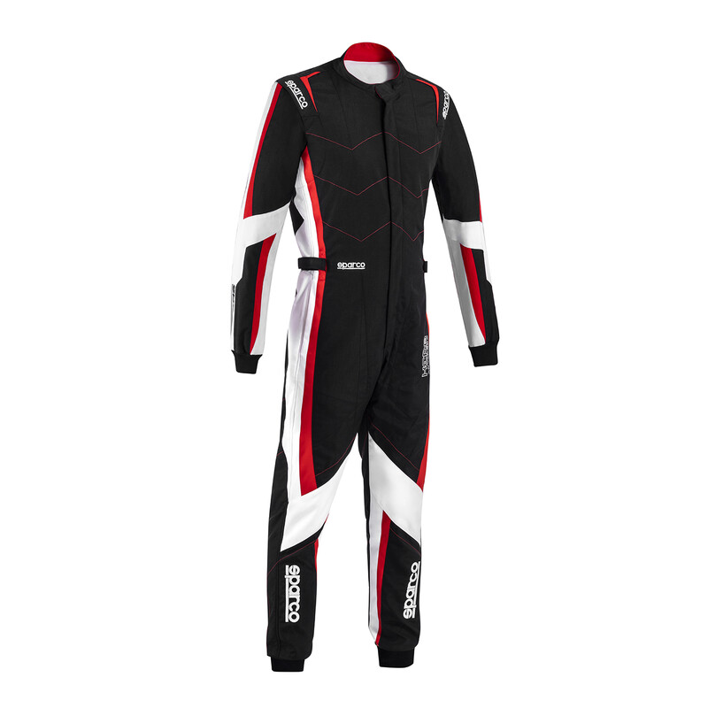 Combinaison Karting Sparco Kerb Advanced Enfant Noire & Rouge (CIK-FIA KC.017.24-0)