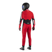 Combinaison Karting Sparco Kerb Advanced Enfant Rouge & Noire (CIK-FIA KC.017.24-0)