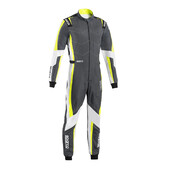 Combinaison Karting Sparco Kerb Advanced Grise & Jaune (CIK-FIA KC.017.24-0)