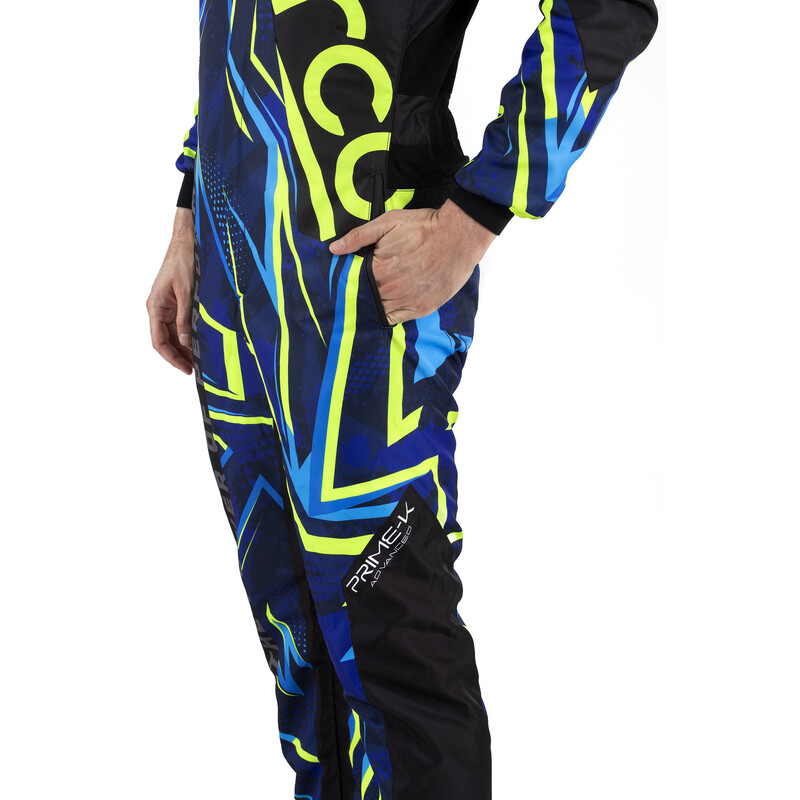 Combinaison Karting Sparco Prime K Noire & Bleue (FIA 8877-2022)