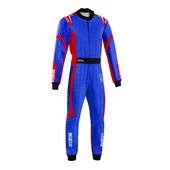 Combinaison Karting Sparco Thunder Advanced Enfant Bleue & Rouge (CIK-FIA KC.017.24-0)