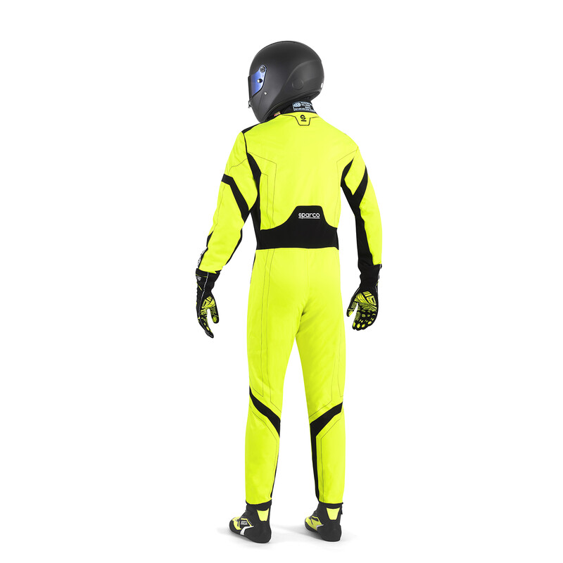 Combinaison Karting Sparco Thunder Advanced Enfant Jaune & Noire (CIK-FIA KC.017.24-0)