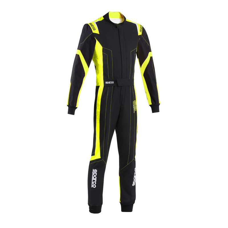Combinaison Karting Sparco Thunder Advanced Enfant Noire & Jaune (CIK-FIA KC.017.24-0)