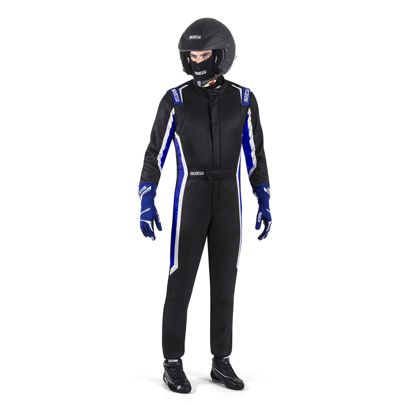Combinaison Sparco Sprint Noire & Bleue (FIA 8856-2018)