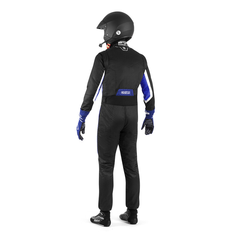 Combinaison Sparco Sprint Noire & Bleue (FIA 8856-2018)