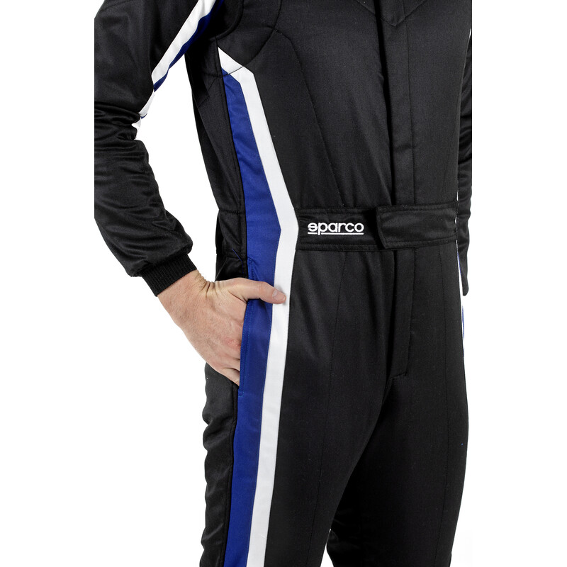 Combinaison Sparco Sprint Noire & Bleue (FIA 8856-2018)