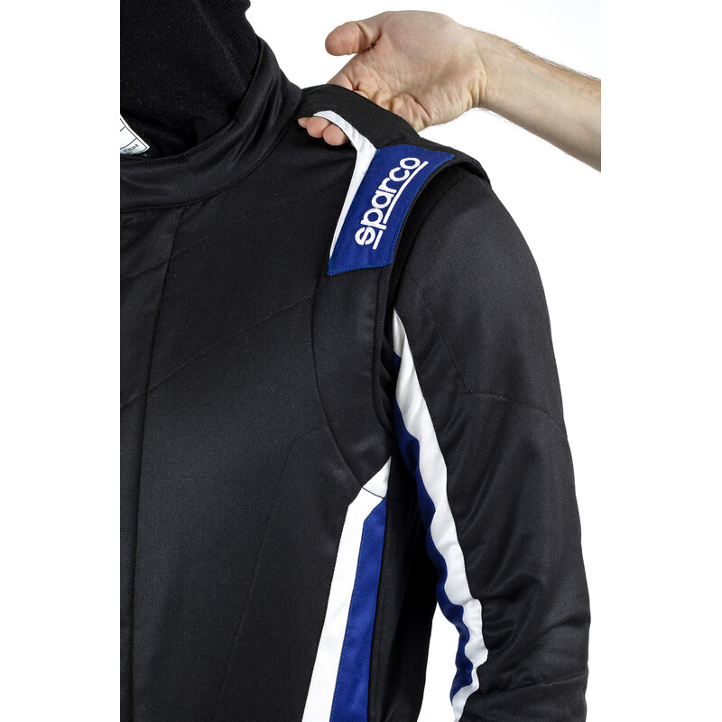 Combinaison Sparco Sprint Noire & Bleue (FIA 8856-2018)