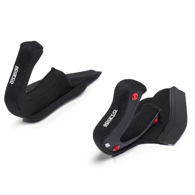Coussinets de Joues pour Casque Sparco Flux RJ / RJ-i - Noirs