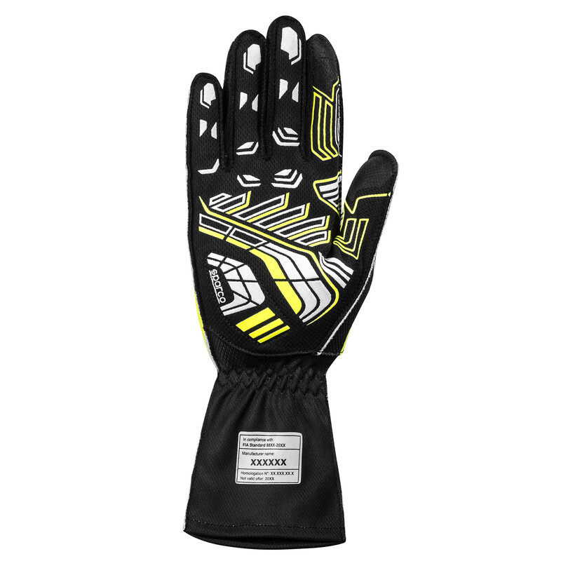 Gants Karting Sparco K-Arrow+ Noirs & Jaunes (FIA)