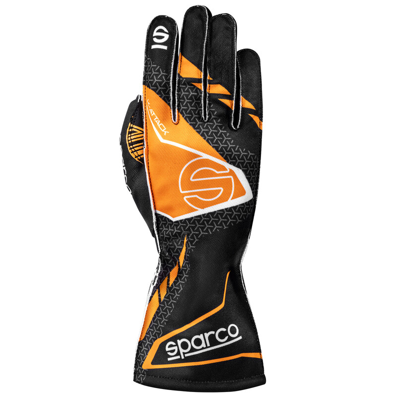 Gants Karting Sparco K-Attack Noirs & Orange