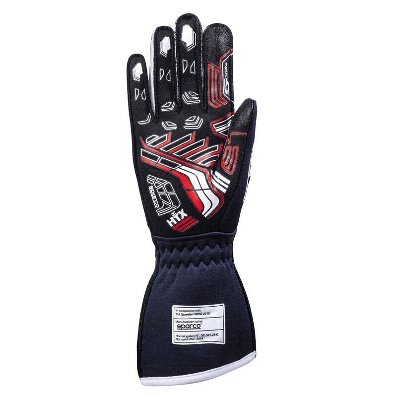Gants Sparco Arrow+ Bleu Marine & Rouges (FIA)