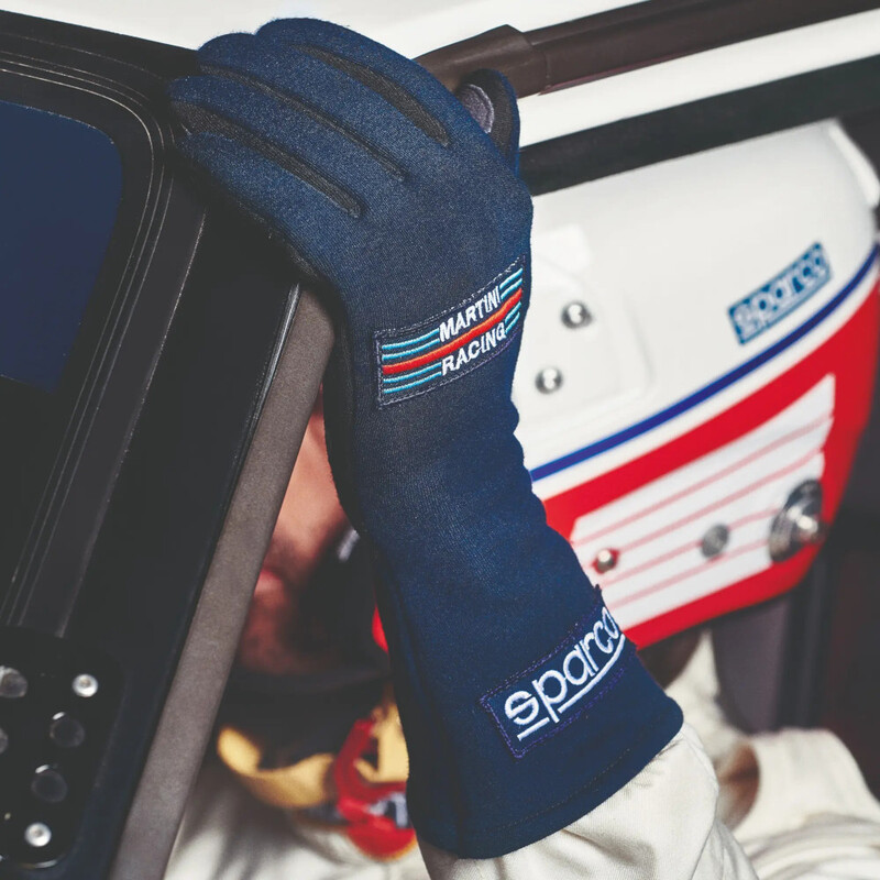 Gants Sparco Land Classic Martini Racing Bleu Marine (FIA)