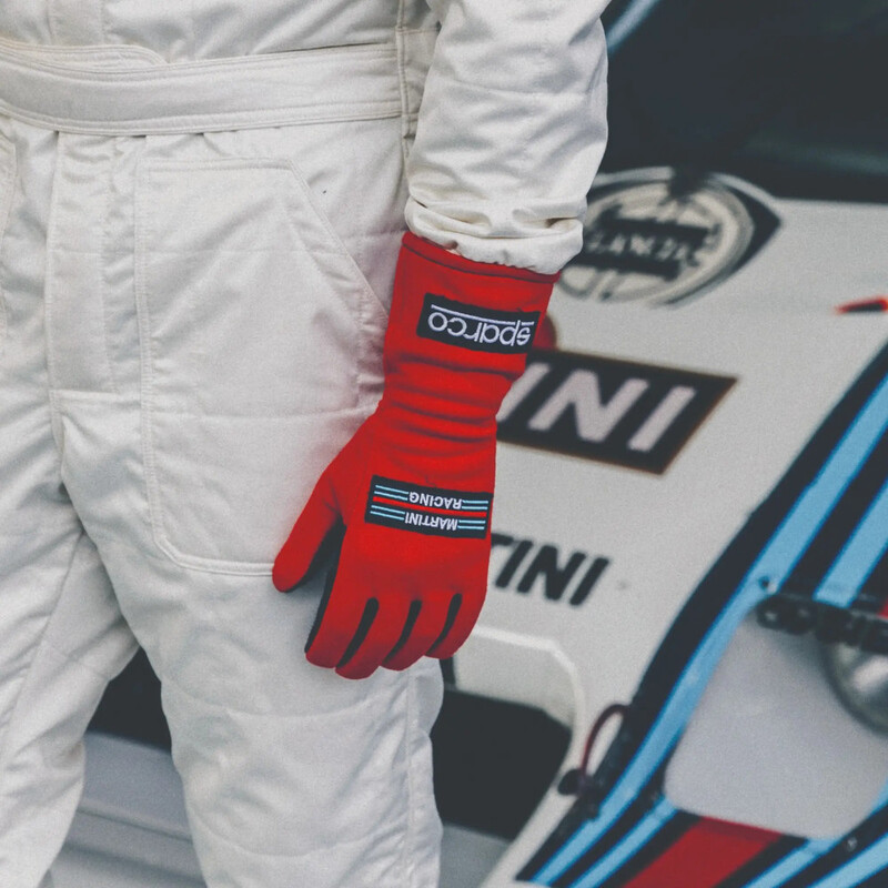 Gants Sparco Land Classic Martini Racing Rouges (FIA)