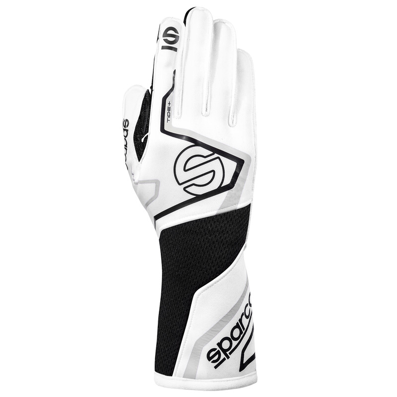 Gants Sparco Tide+ Blancs & Noirs (FIA)