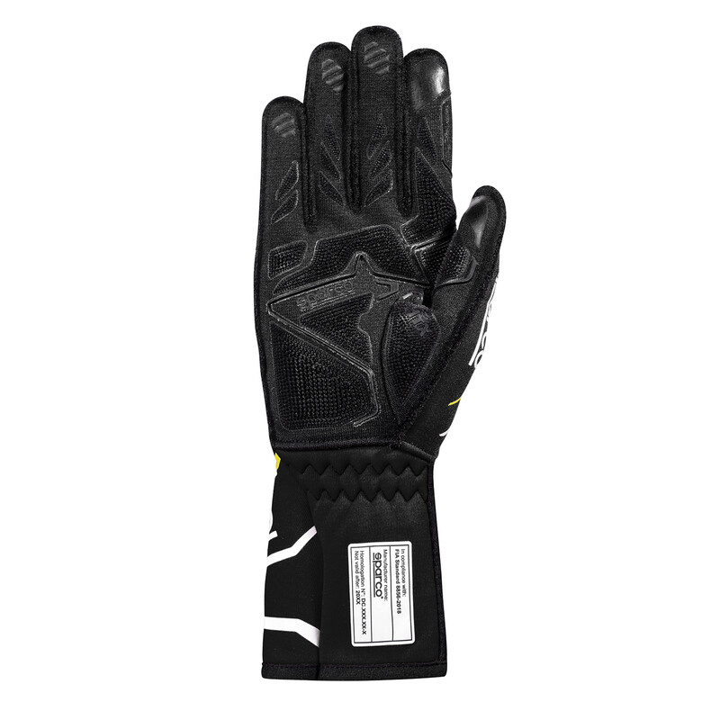 Gants Sparco Tide+ Noirs & Jaunes (FIA)