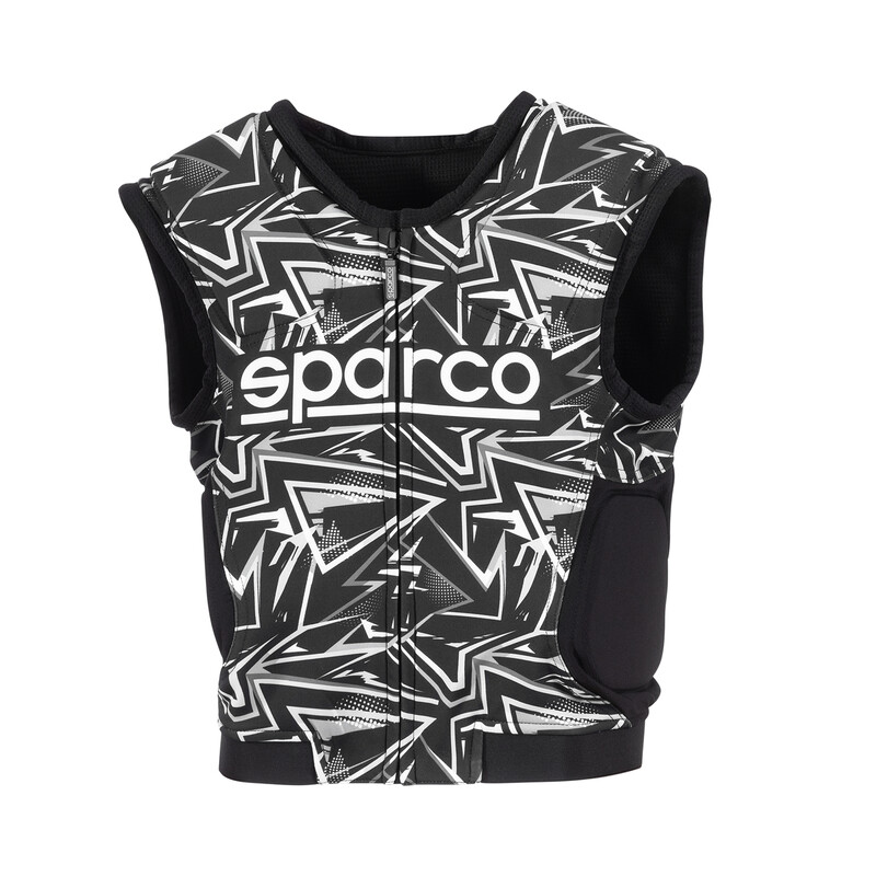 Gilet Karting Sparco SJ Pro K-3 Noir & Blanc