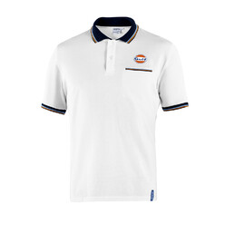 Polo Piquet à Poche Sparco Gulf Blanc