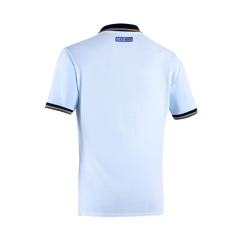 Polo Piquet à Poche Sparco Gulf Bleu Céleste