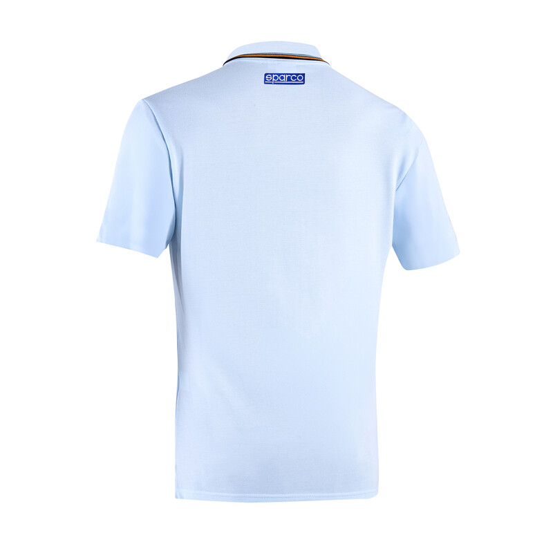 Polo Piquet Sparco Gulf Bleu Céleste