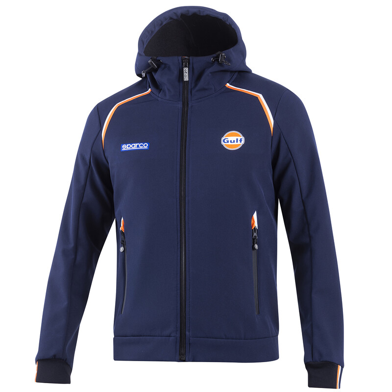 Softshell à Capuche Sparco Gulf Bleu Marine