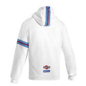 Sweat Zippé à Capuche Sparco Martini Racing Blanc