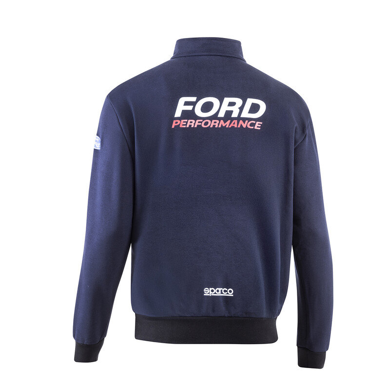 Sweat Zippé Mi-Hauteur Sparco Ford Performance Bleu Marine