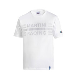T-Shirt Big Logo Sparco Martini Racing Blanc