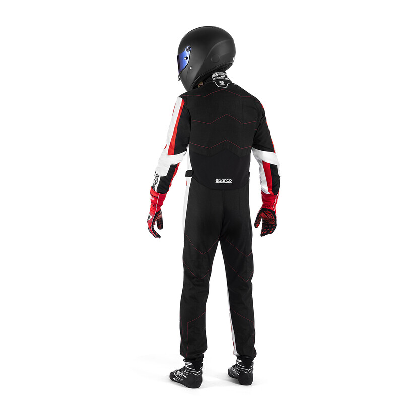 Combinaison Karting Sparco Kerb Advanced Noire & Rouge (CIK-FIA KC.017.24-0)