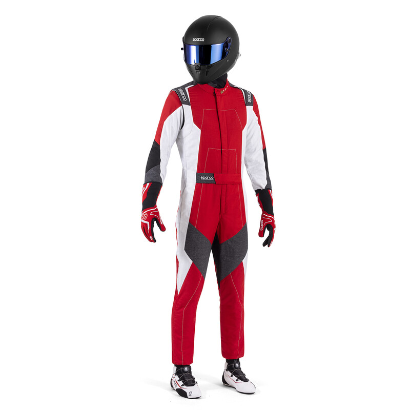 Combinaison Sparco X-Light Full Efficiency Rouge & Blanche (FIA 8856-2018)