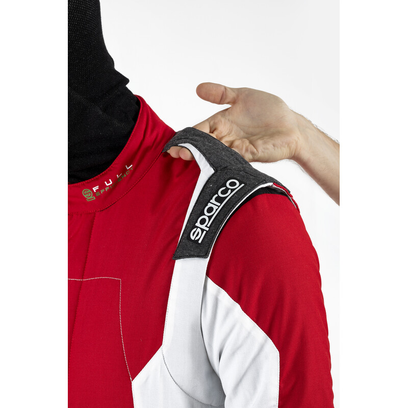 Combinaison Sparco X-Light Full Efficiency Rouge & Blanche (FIA 8856-2018)