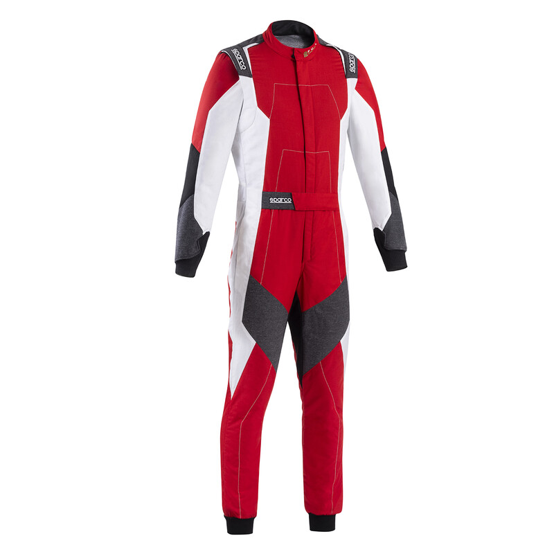 Combinaison Sparco X-Light Full Efficiency Rouge & Blanche (FIA 8856-2018)