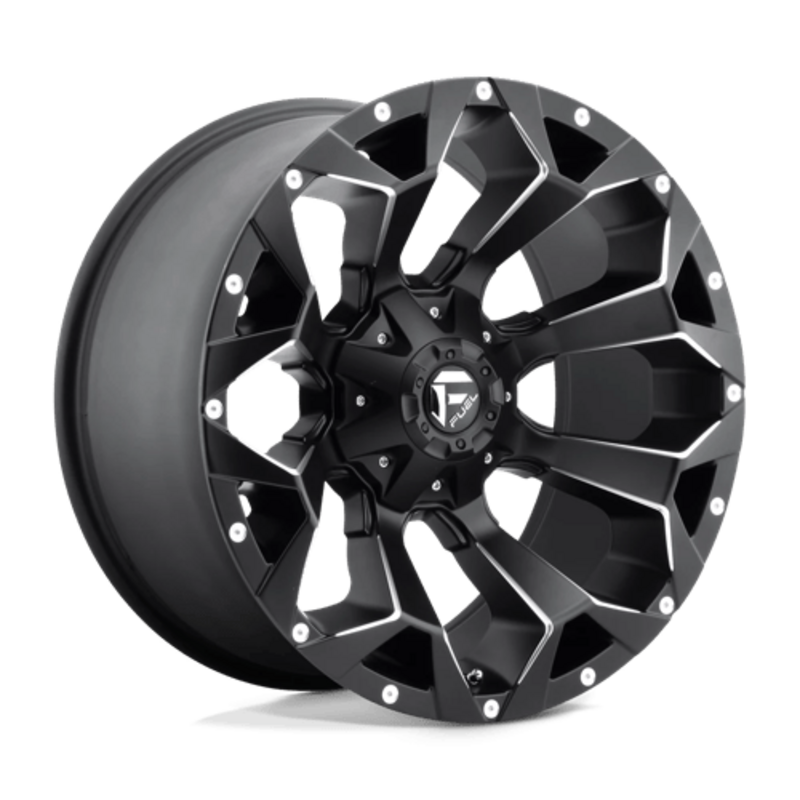 Fuel D546 Assault 17x9" 5x139.7/150 ET-12, Noir Mat, Rebord Brillant