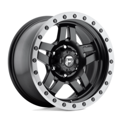 Fuel D557 Anza 18x9" 6x139.7 ET19, Noir Mat, Rebord Gunmetal