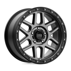 KMC KM544 Mesa 18x9" 5x150 ET25, Noir Satiné, Teinte Grise