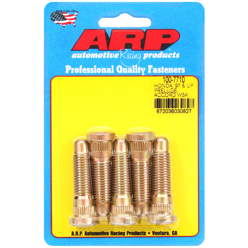 Kit de 5 Goujons de Roue Renforcés ARP pour Honda 1997+ (M12x1.50, Long. 47 mm)