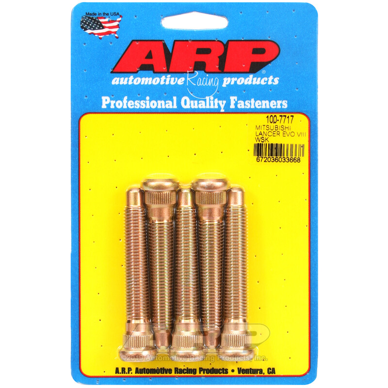 Kit de 5 Goujons de Roue Renforcés ARP pour Mitsubishi Lancer Evo 8 (M12x1.50, Long. 76 mm)