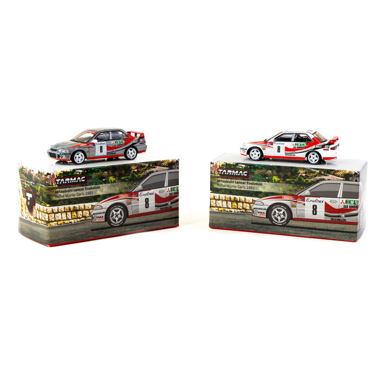 Tarmac Works 1/64 - Mitsubishi Lancer Evolution | Rallye de Monte-Carlo 1993