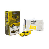 Tarmac Works 1/64 - Mitsubishi Lancer GSR Evolution III | Jaune + Cartes à Collectionner