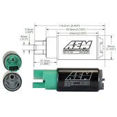 Pompe à Essence AEM Universelle Compacte - 340 L/h E85