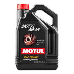Huile de Boîte et Pont Motul Motylgear 75W80 (5L) PSA, Renault, VAG