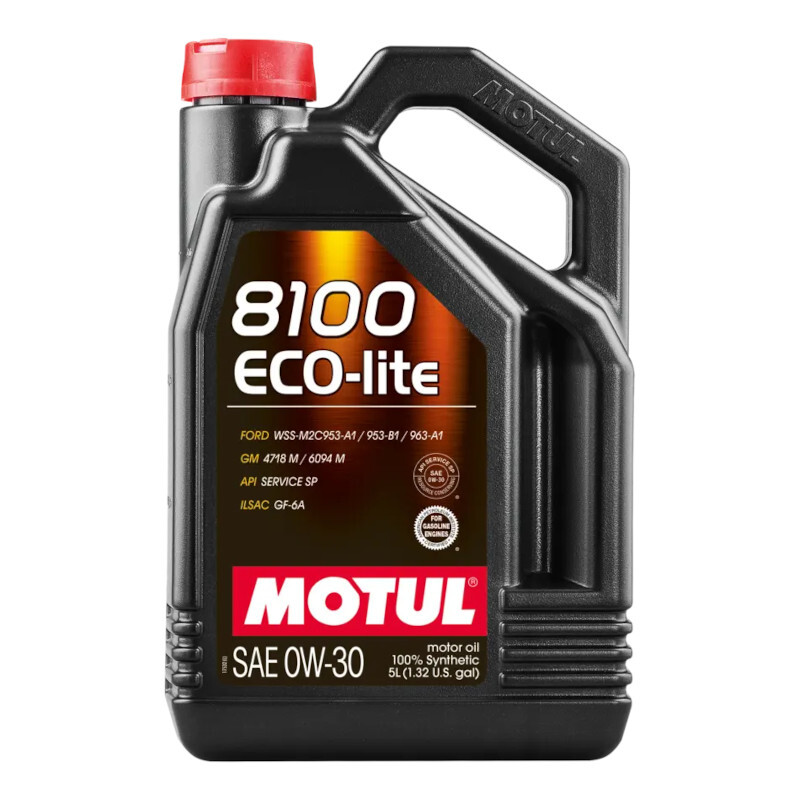 5L Huile Motul 0W30 8100 Eco-Lite (Ford, GM, Honda, Hyundai...)
