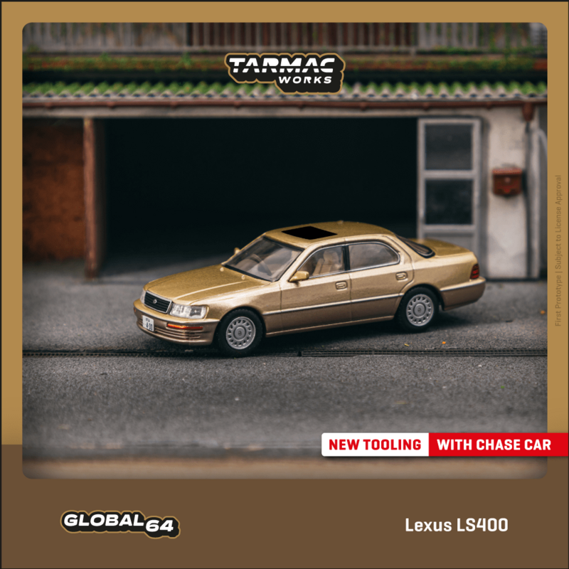Tarmac Works 1/64 - Lexus LS400 | Champagne Beige Metallic