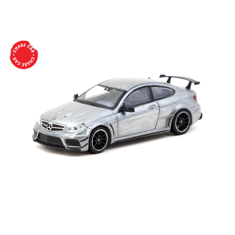 Tarmac Works 1/64 - Mercedes-Benz C 63 AMG Coupé Black Series, Noir Mat