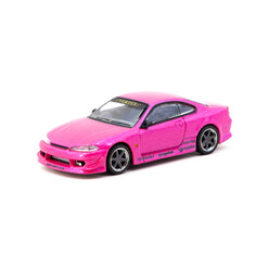 Tarmac Works 1/64 - VERTEX Nissan Silvia (S15), Rose Métallisé