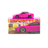 Tarmac Works 1/64 - VERTEX Nissan Silvia (S15), Rose Métallisé