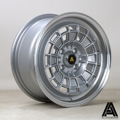 Autostar Roulette 15x7" 4x108 ET40, Gris Argenté, Rebord Poli